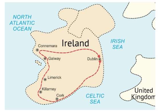 map - The mysteries of Ireland are waiting for you