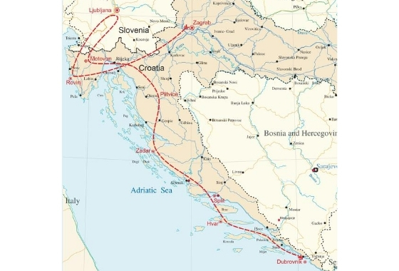 map - See Croatia – from a woman’s perspective