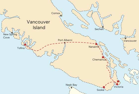 map - Journey to the breathtaking West Coast of Canada